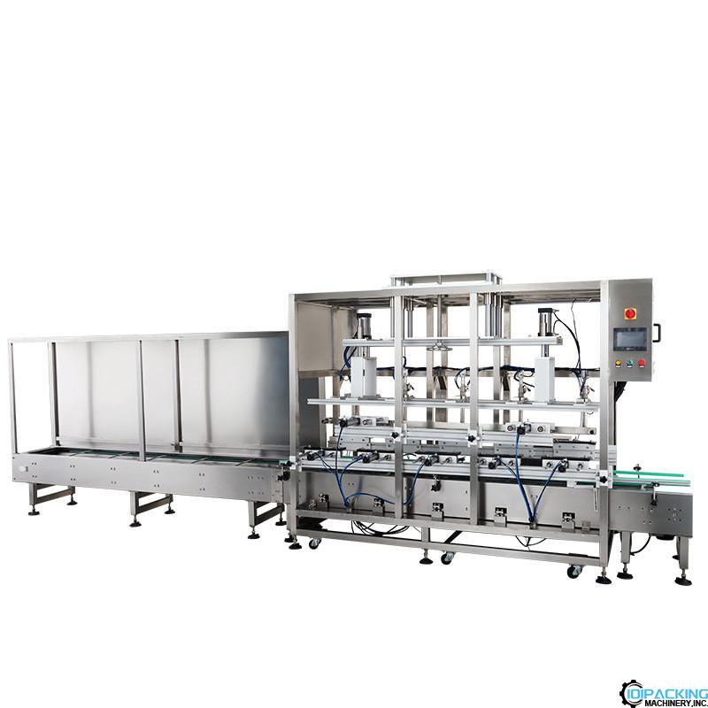 Automatic 20L-30L liquid 4 nozzles weighing filling machine big bucket pail drum weighing filling line