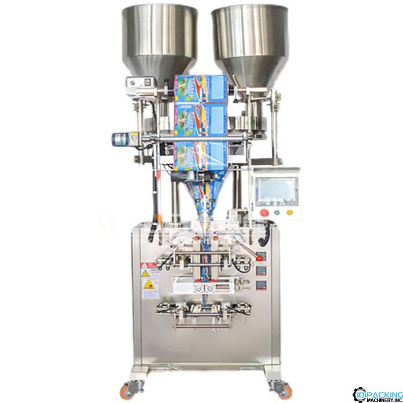 Automatic AB twins bag vertical form fill seal packaging machine