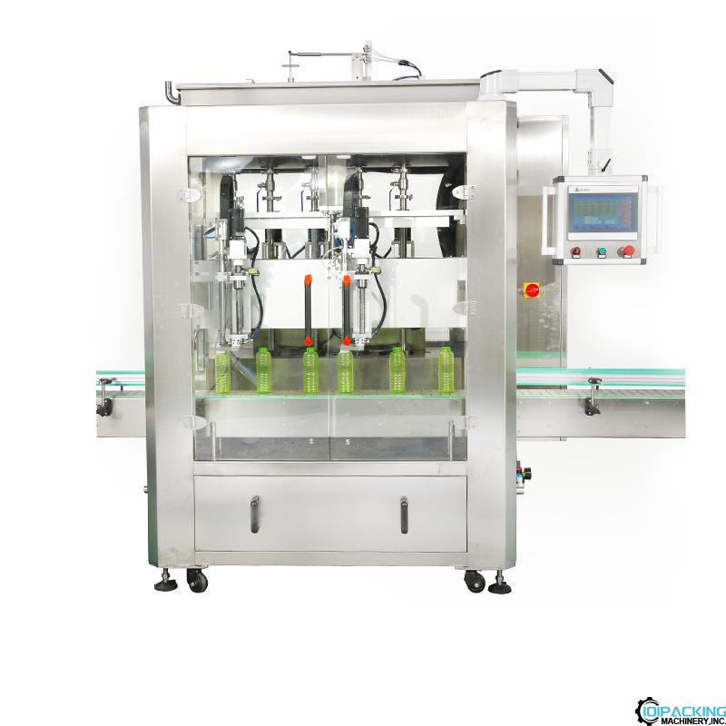 Automatic 2 tracking nozzles bottle filling machine