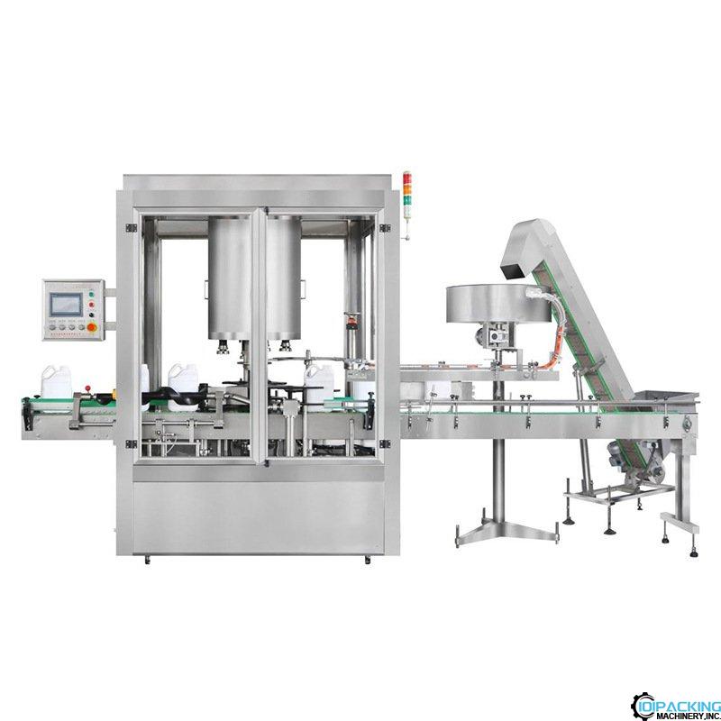 Automatic continuous rotary cap grab type capping machine