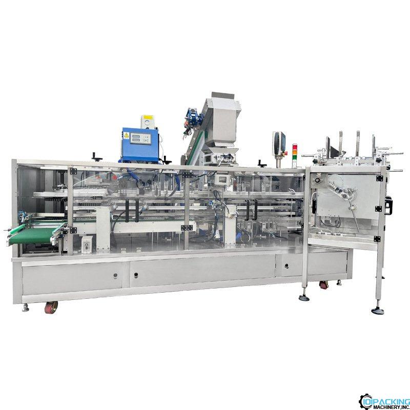 Automatic hardware vertical cartoning machine with hot melt glue machine