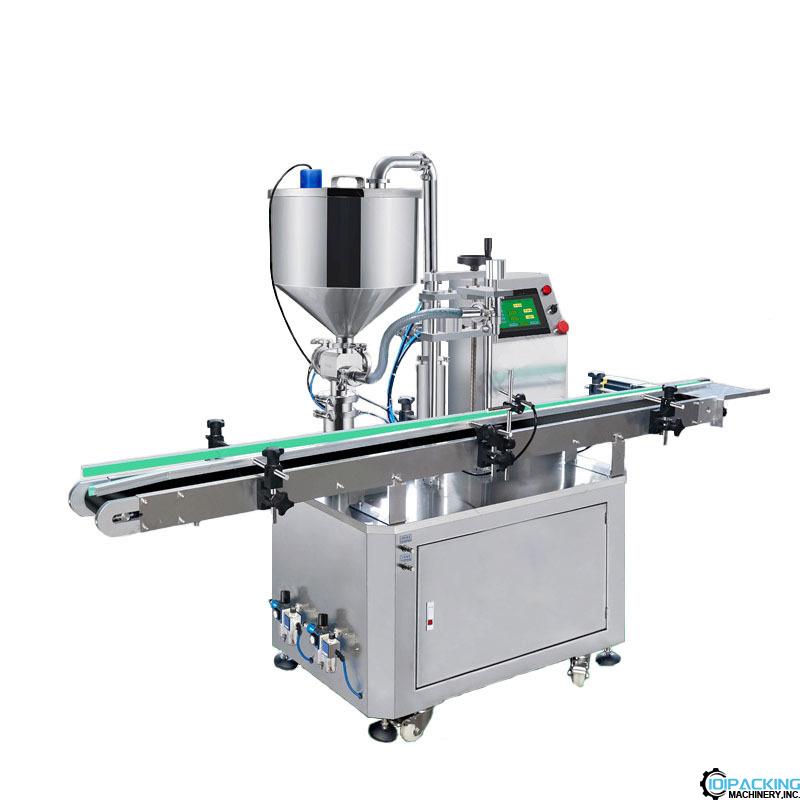 Automatic single head rotor pump paste filling machine