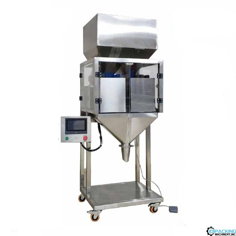 Double linear weighing head granule powder filling machine