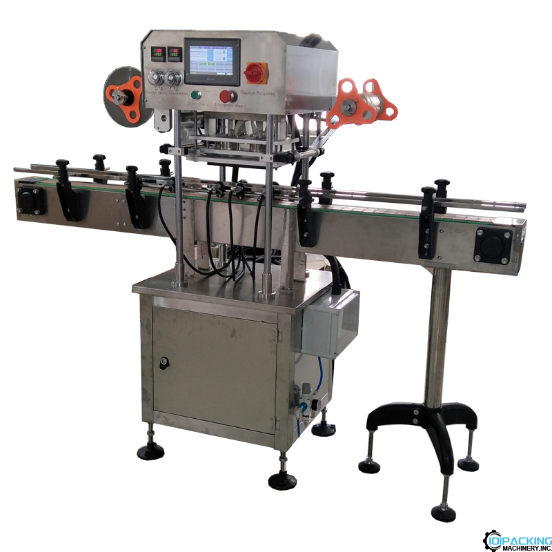 Automatic 2 heads bottle aluminum film heat sealing machine