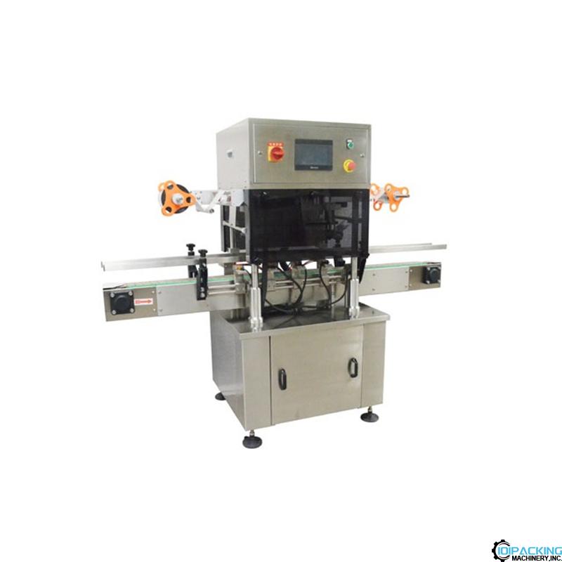 Automatic 3 heads bottle foil aluminum film heat sealing machine