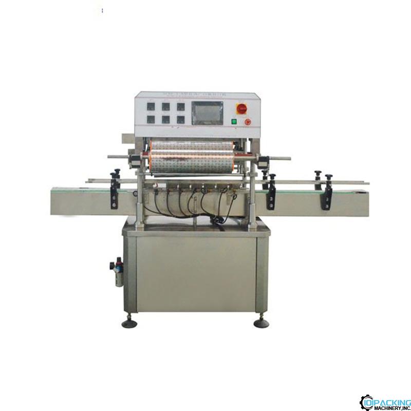 Automatic aluminum foil film 6 heads cut heat sealing machine