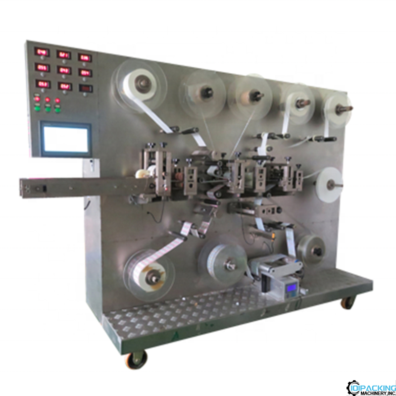 Automatic medical band aid making producing machine