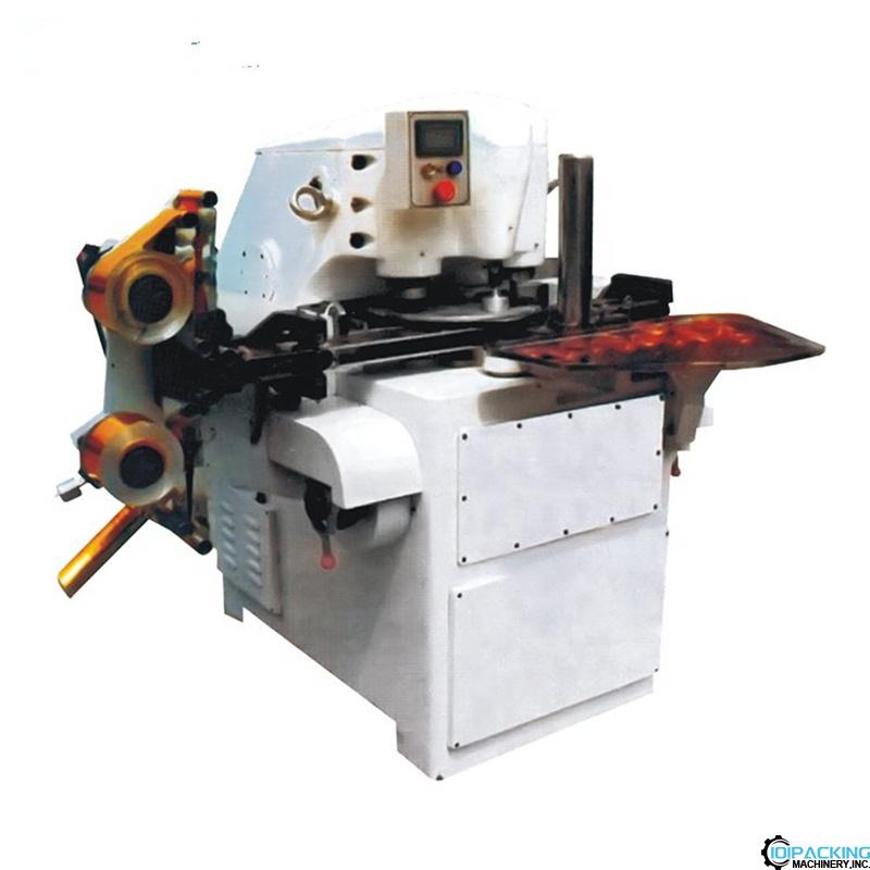 Automatic coin shape chocolate candy foil film packaging machine