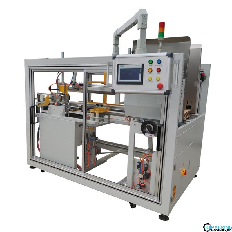 Automatic carton box case horizontal forming folding machine