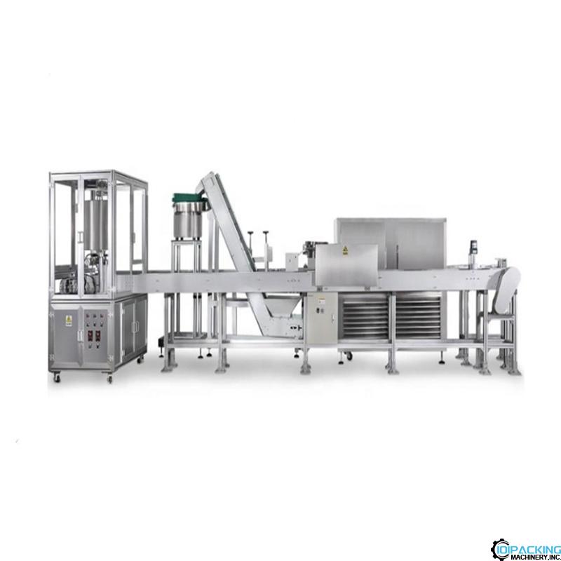 Automatic lipstick tube filling cooling production line