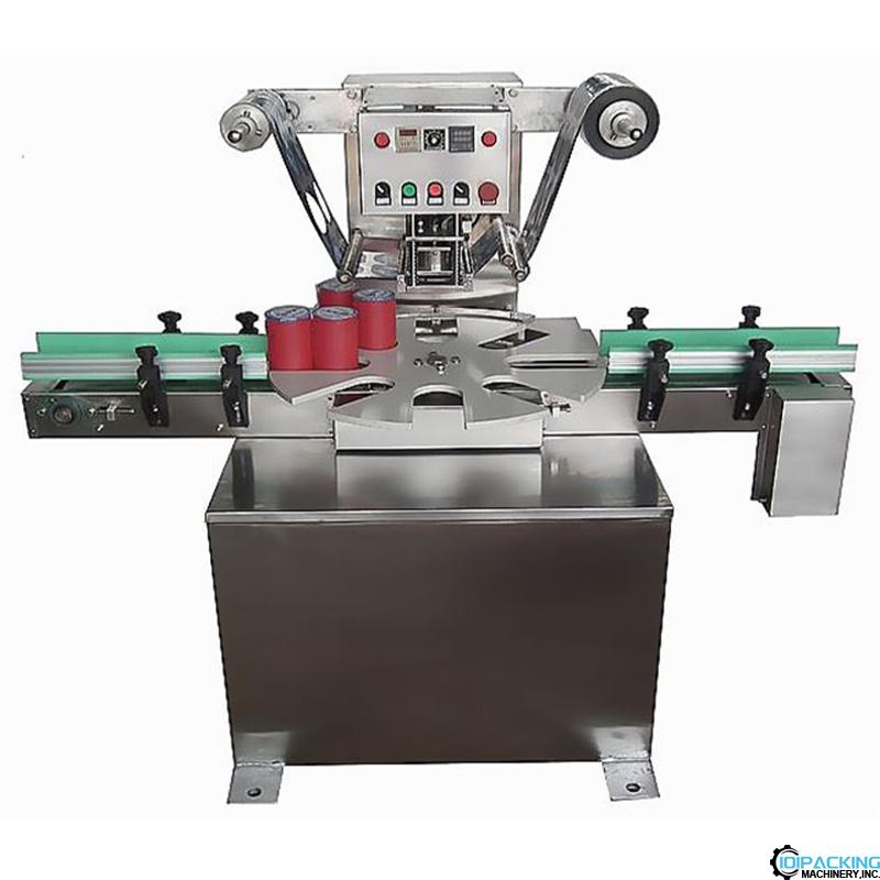 Automatic bottle rotary aluminum foil film sealing machine