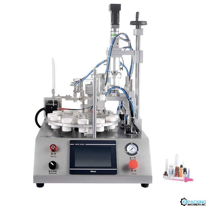 Automatic small lab vial bottle tube filling sealing machine