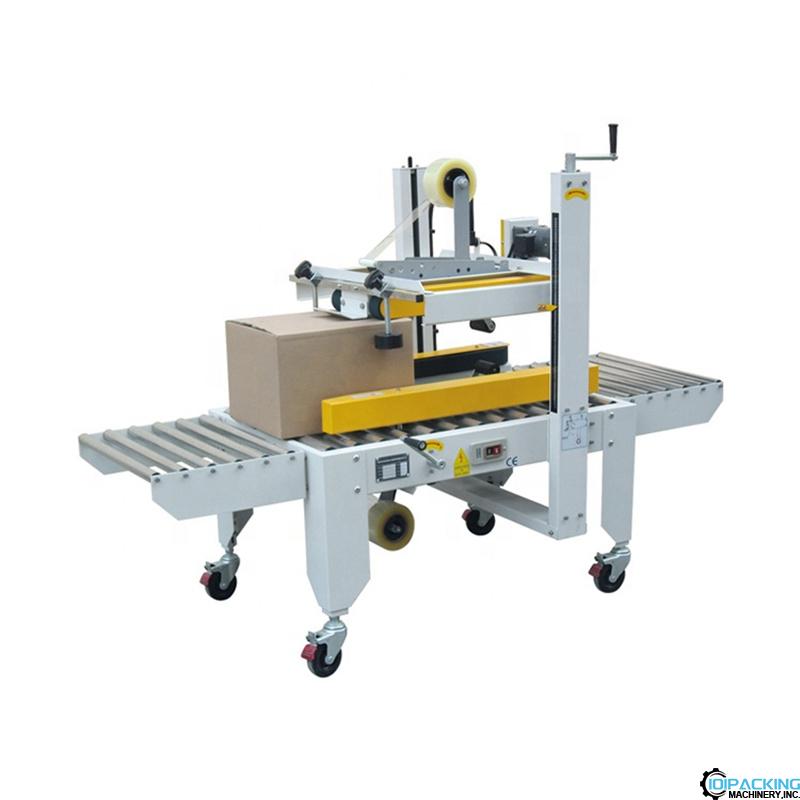 Semi automatic box top bottom sealing machine