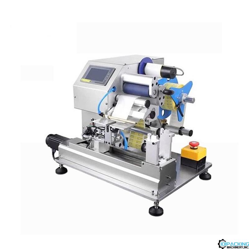 Semi automatic cable label fold labeling machine