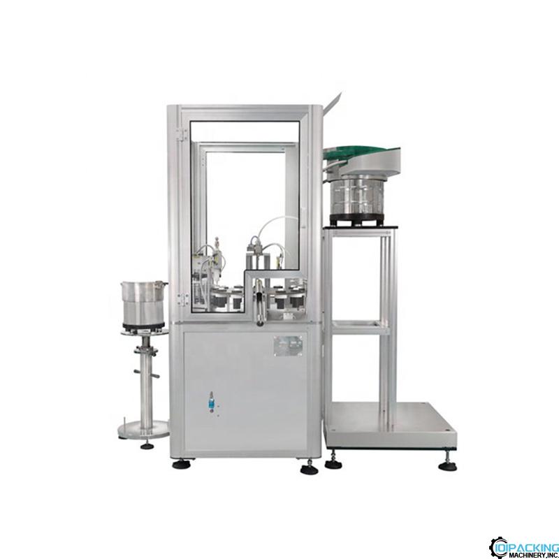 Automatic small syringe tube filling plugging machine