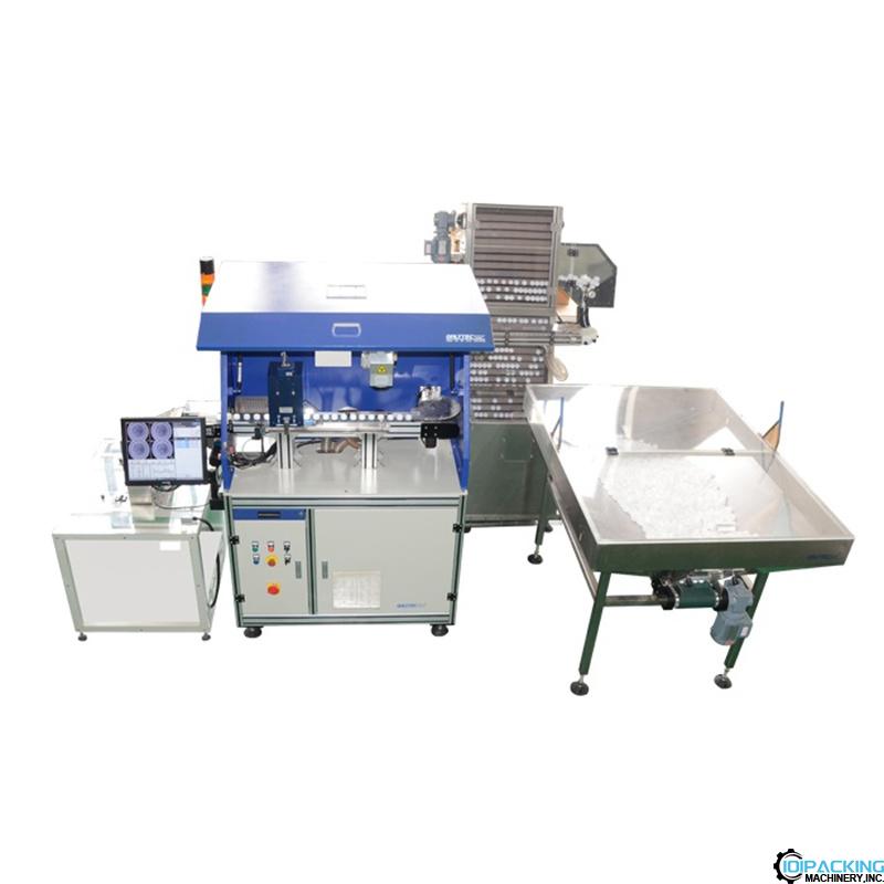 Automatic plastic cap laser printing machine