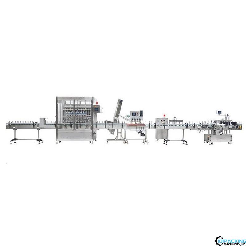 Automatic motor lubricate oil bottle pail packing line