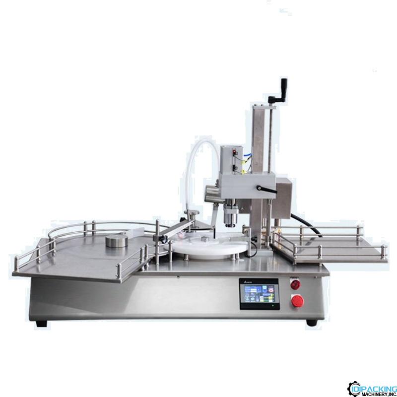 Automatic desktop lab ampoule bottle filling crimping machine