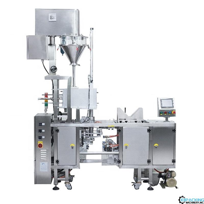 Automatic one station premade bag powder filling sealing machine