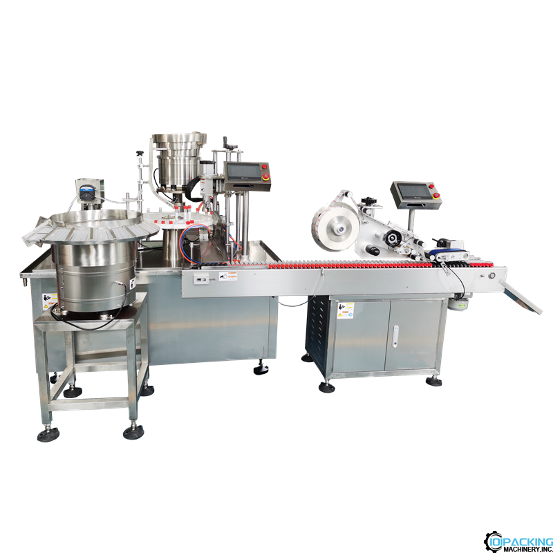 Automatic test tube filling capping labeling line