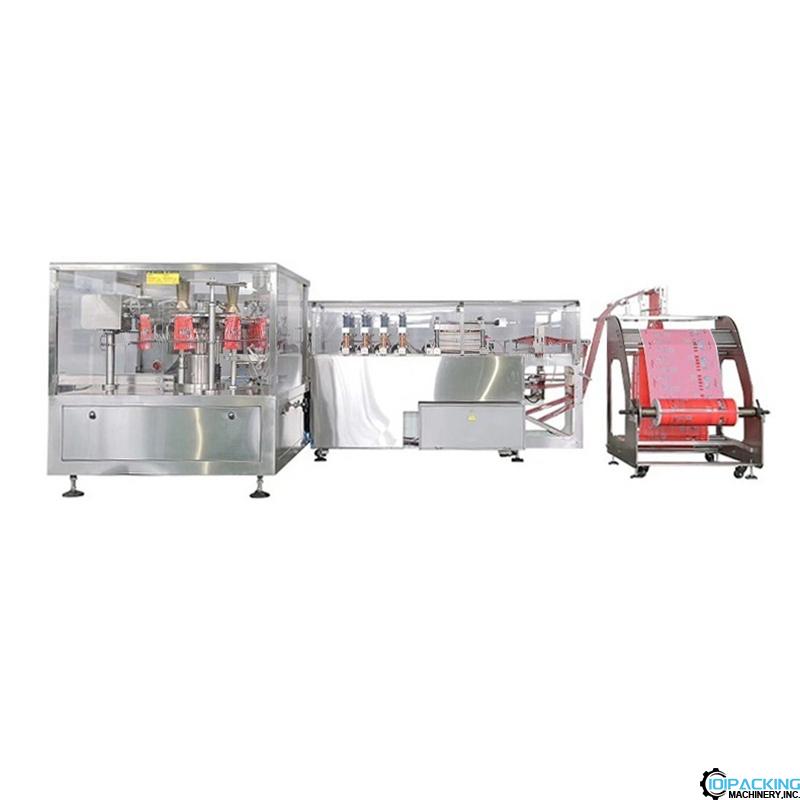 Automatic rotary type bag forming filling sealing packing machine