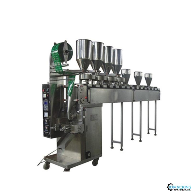 Automatic mixed materials bag vertical packing machine