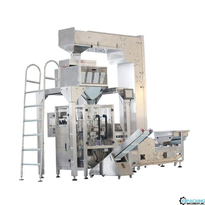 Automatic ice cube ice block weighing filling bag packing machine