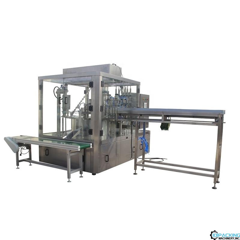 Automatic premade bag rotary 6 nozzles filling capping machine