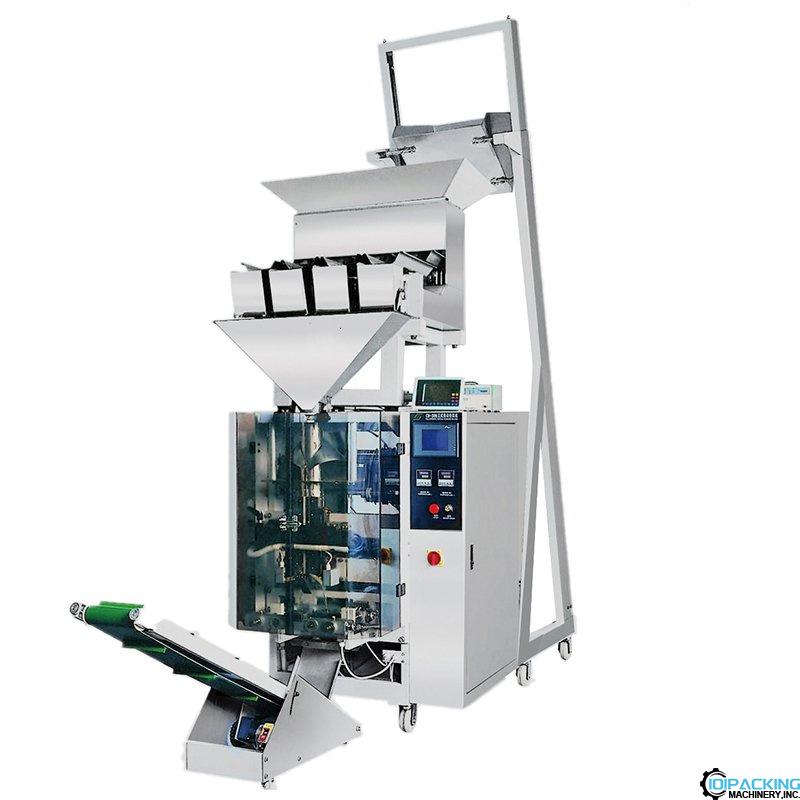 Automatic 4 linear weighing heads food bag vertical packing machine