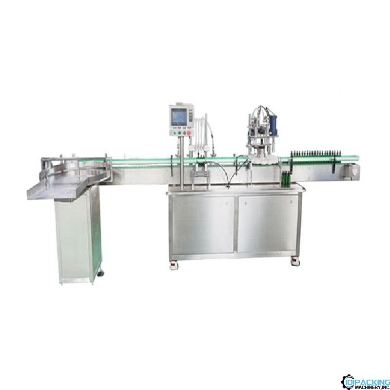 Automatic 4 nozzles essential oil bottle filling capping line