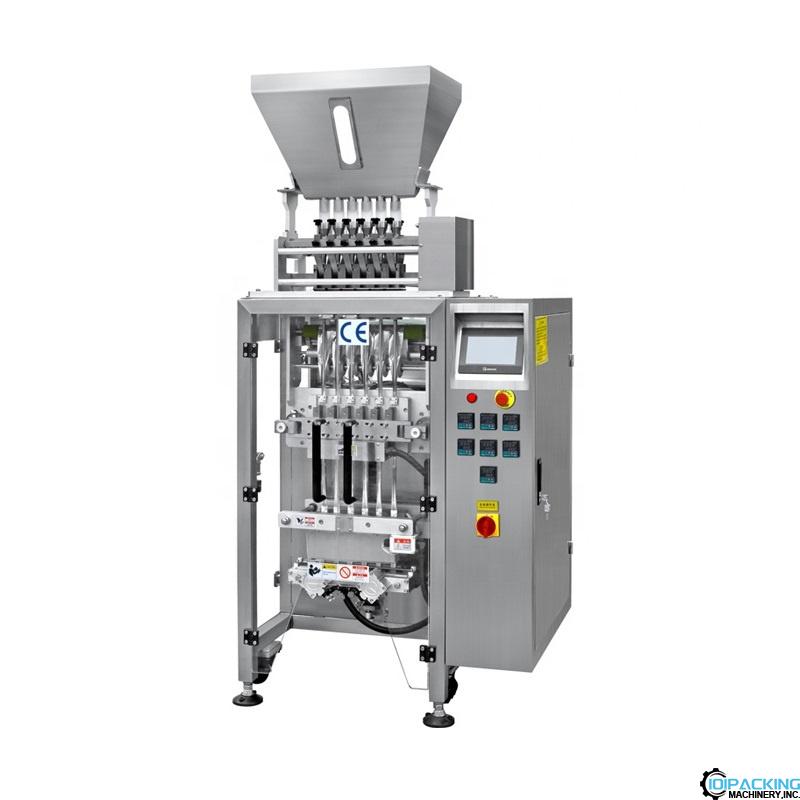 Automatic powder bag sachet 6 lanes form fill seal packing machine