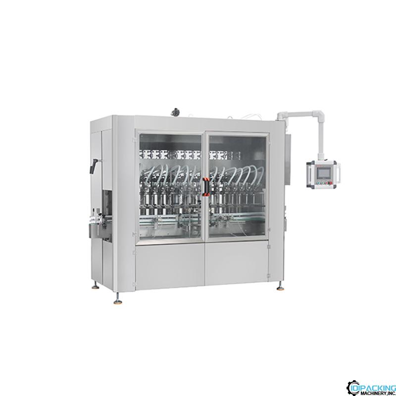 Automatic 8 nozzlers liquid oil cream paste bottle filling machine line