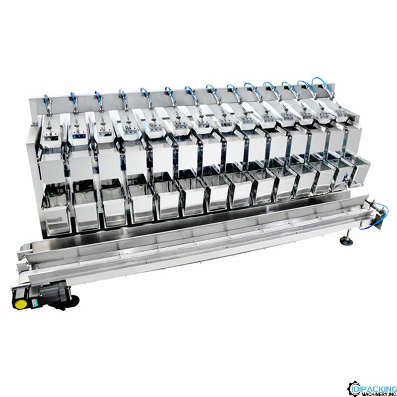 Automatic 14 multihead combination weighing heads filling machine