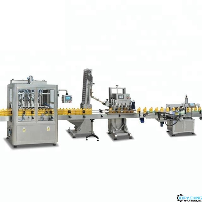 Automatic customized 4 nozzles 6 nozzles bottle filling capping packing line