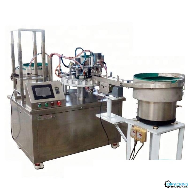 Automatic cyanoacrylate adhesive glue 502 bottle rotary filling capping machine