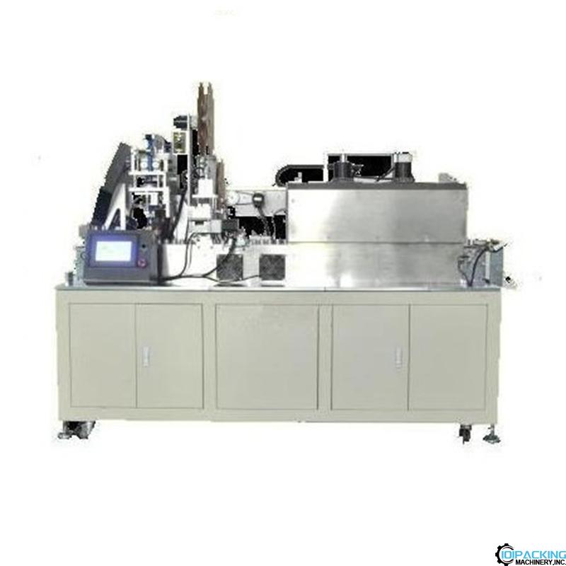 Automatic 18650 battery tube sleeve shrinking sealing labeling machine