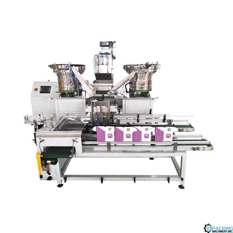 Automatic hardware bulk counting weighing box filling machine