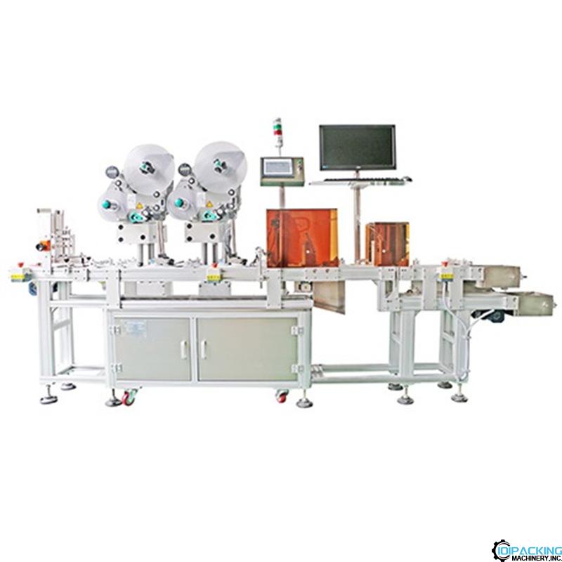 Automatic card labeling machine with CCD inspection system