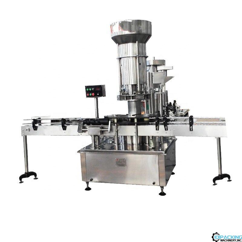 Automatic wine bottle corking inserting sealing machine