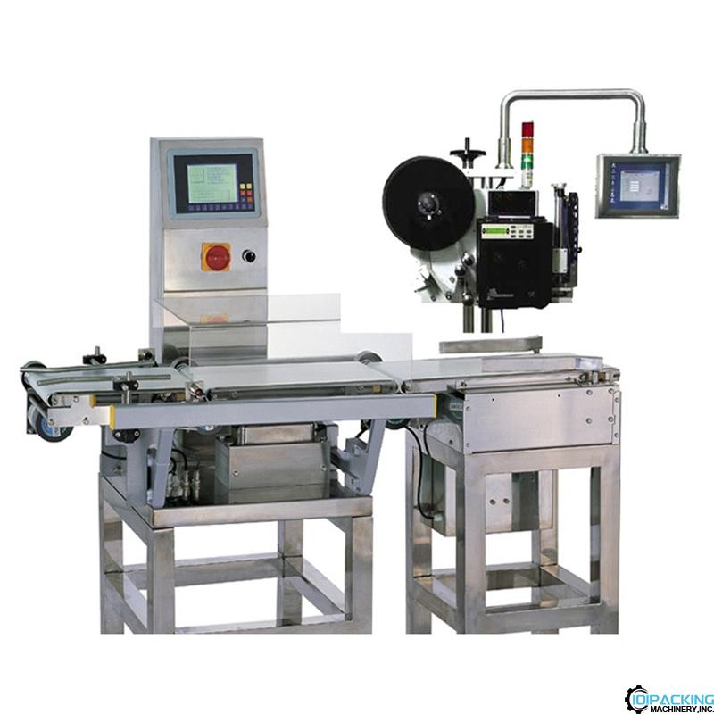 Automatic fruit vegetable weighing real time label print labeling machine