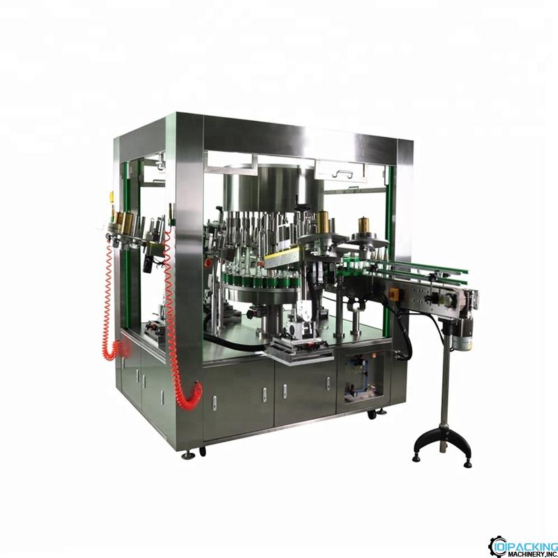 Automatic high speed bottpe hot melt glue OPP film labeling machine