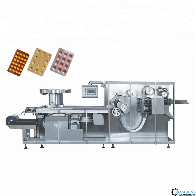 Automatic tablet pill capsule blister tray packaging machine