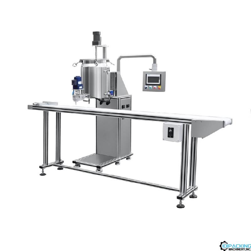 Automatic single head bottle can jar cream filling machine