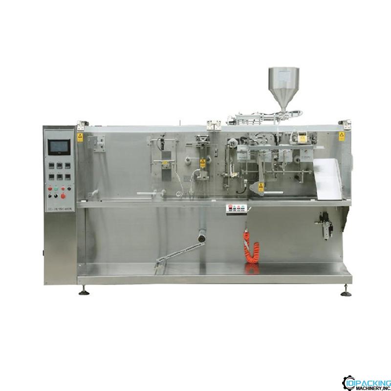 Automatic sauce cream bag horizontal form fill seal packaging machine