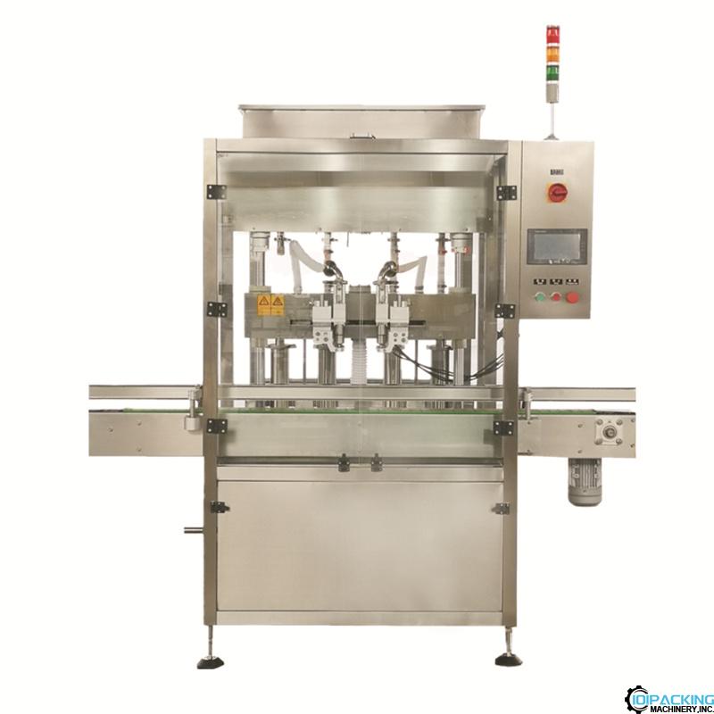 Automatic double heads fast tracking type bottle filling machine