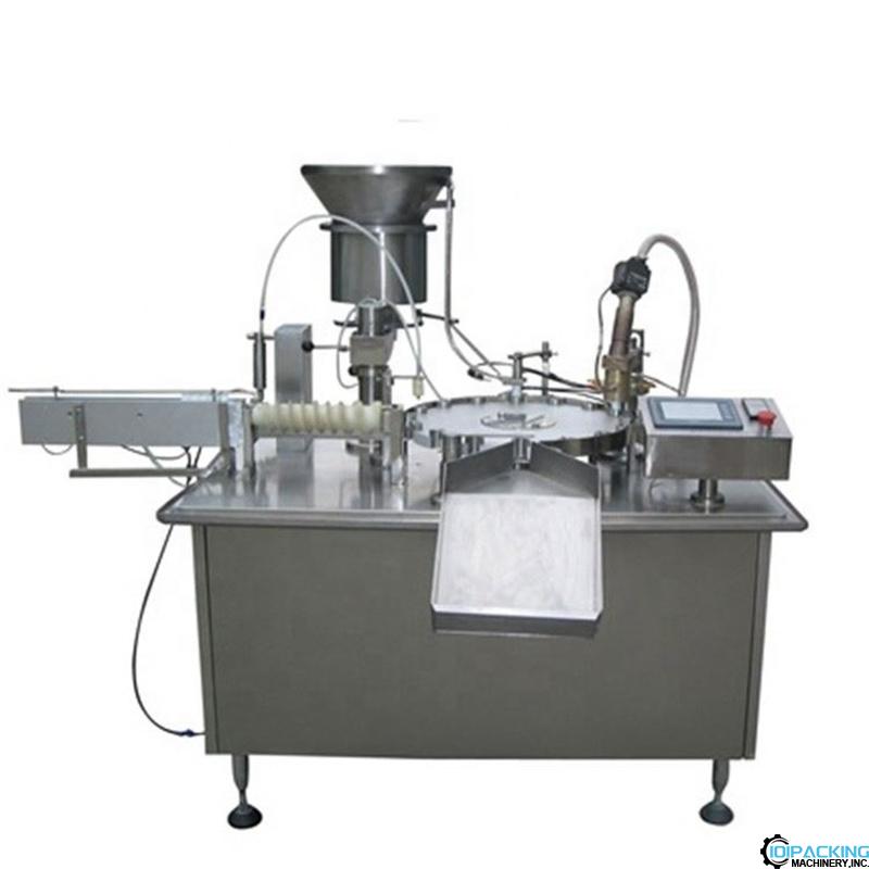 Automatic medical plastic tub liquid filling hot heat sealing machine