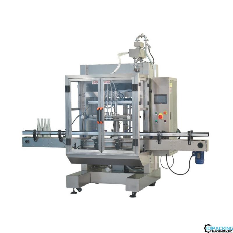 Automatic 4 heads glass bottle vacuum filling machine