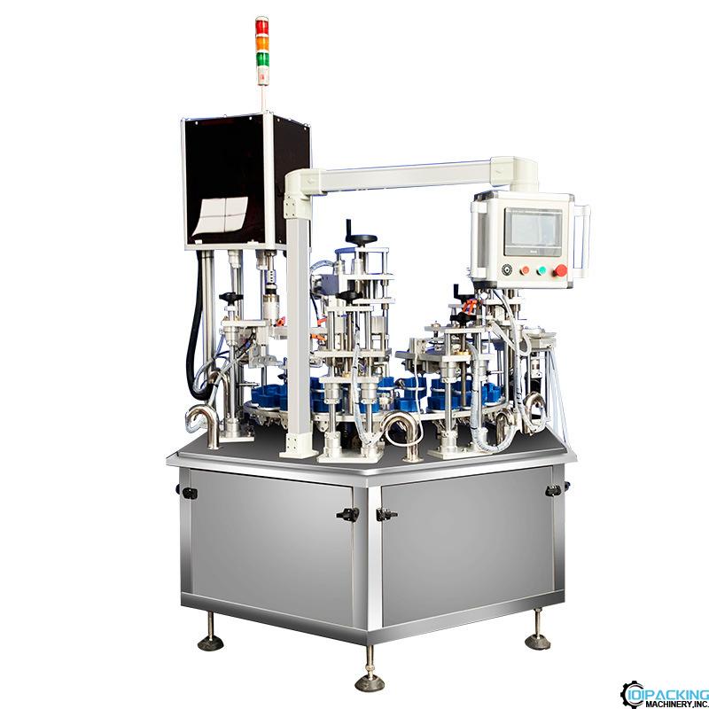 Automatic perfume special design glass bottle filling capping machine