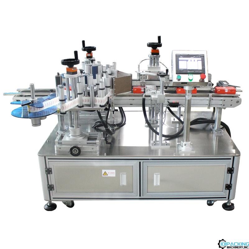 Automatic 2 sides left right label box labeling machine