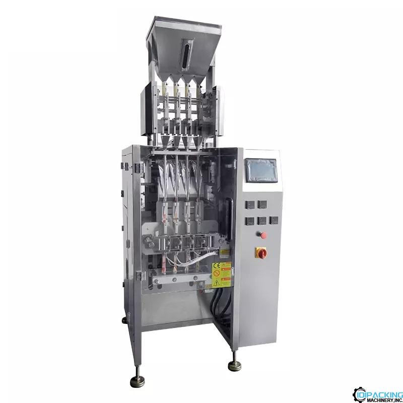 Automatic 4 lanes powder granule bag packaging machine